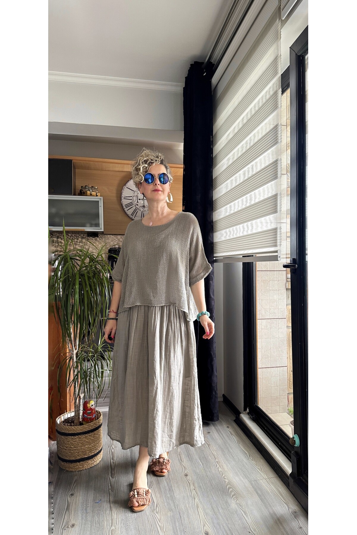 Abitare İtalyan Fisto File Detay Vip Elbise Vizon