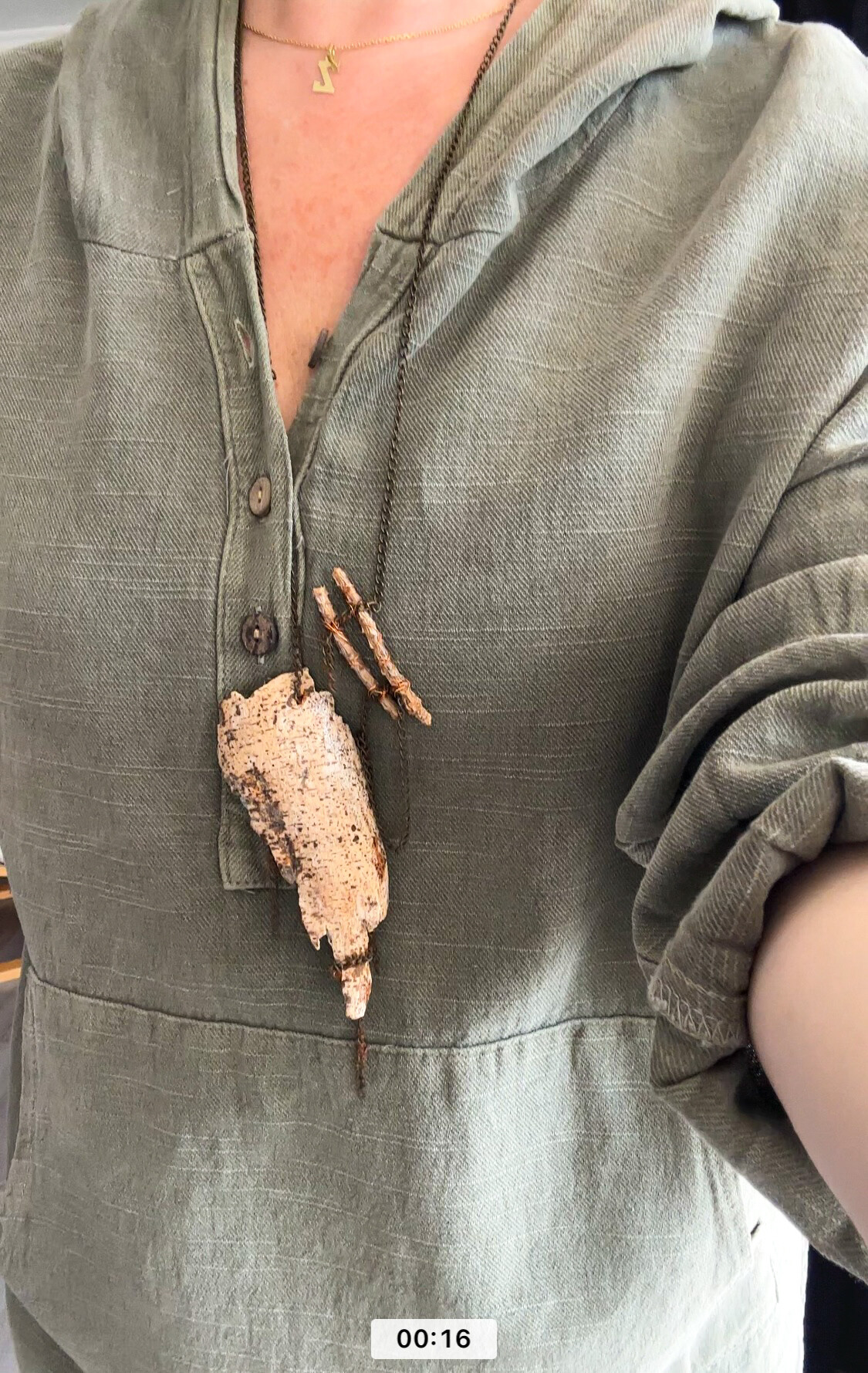 Toby Tasarım Kanguru Cep Kapşon Detay Bluz Haki