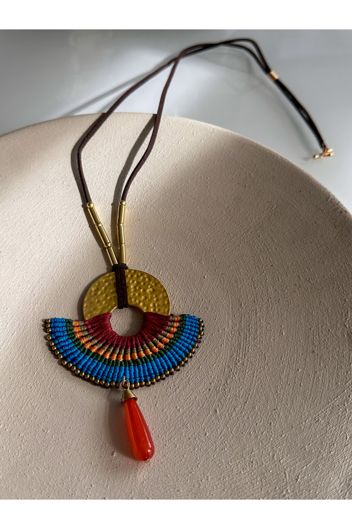 Chaka Etnik Doğal Taş Kolye