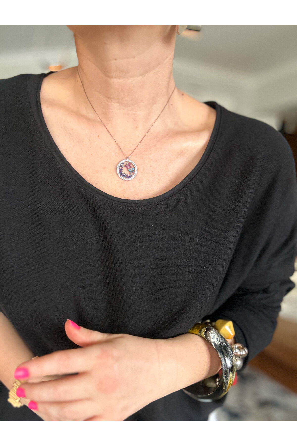 Eddi Soft İtalyan Tasarım Triko Bluz Siyah