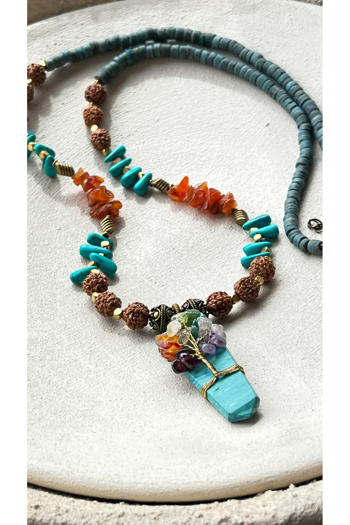 Edge Doğal Taş Etnik Kolye