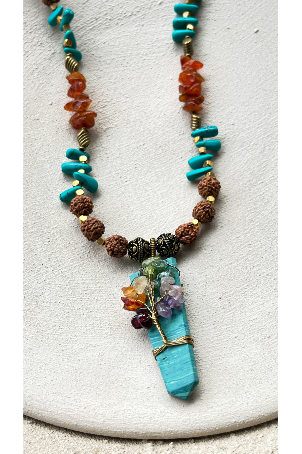 Edge Doğal Taş Etnik Kolye