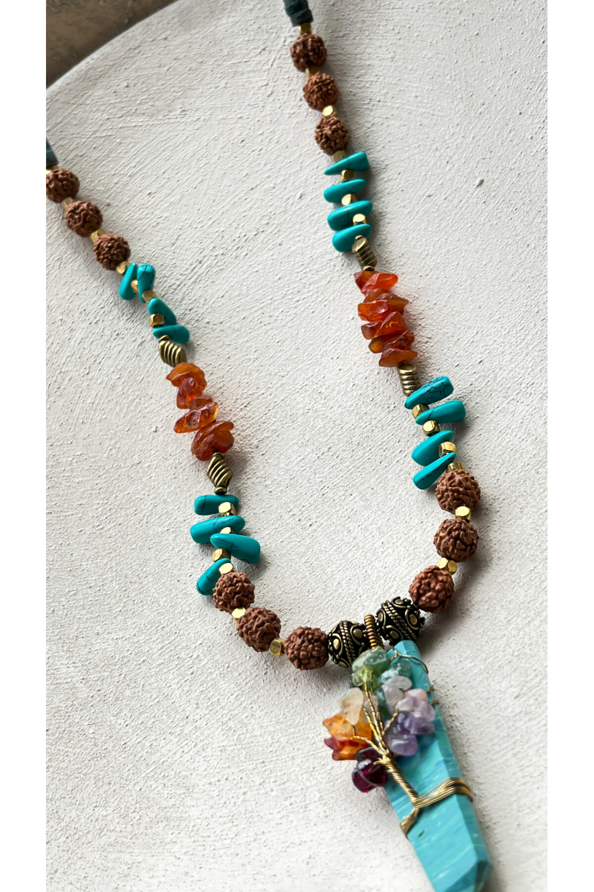 Edge Doğal Taş Etnik Kolye