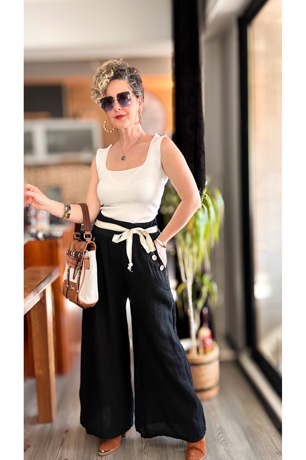 Henry İtalyan Cep Düğme Detay Pantolon Nero Siyah