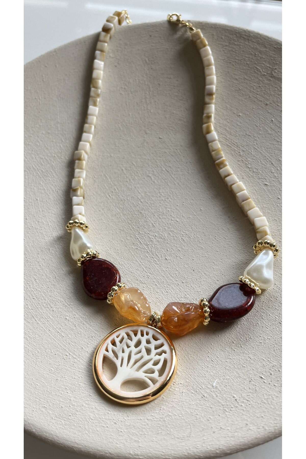 Kisci Pirinç Tasarım Kolye