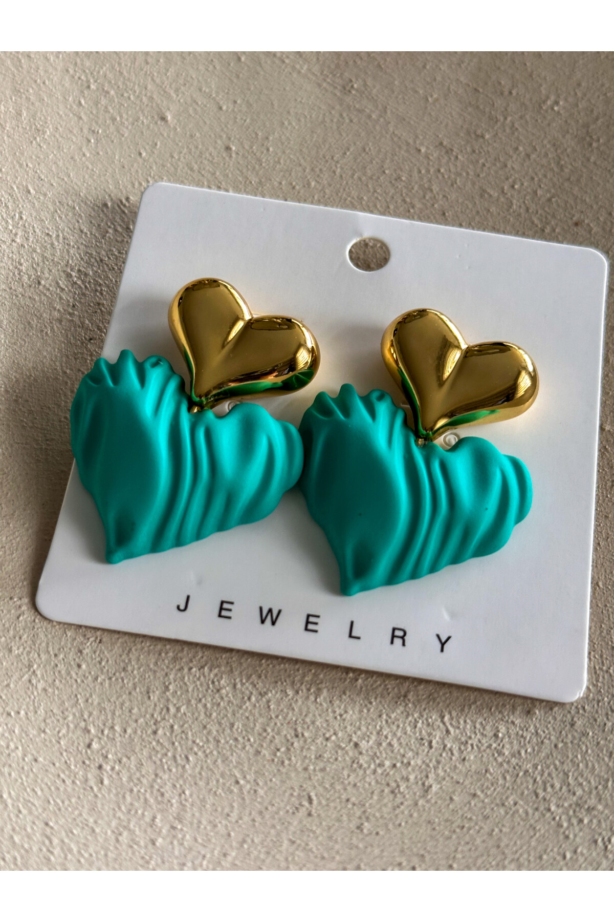 Lanci Love Akrilik Küpe Mint