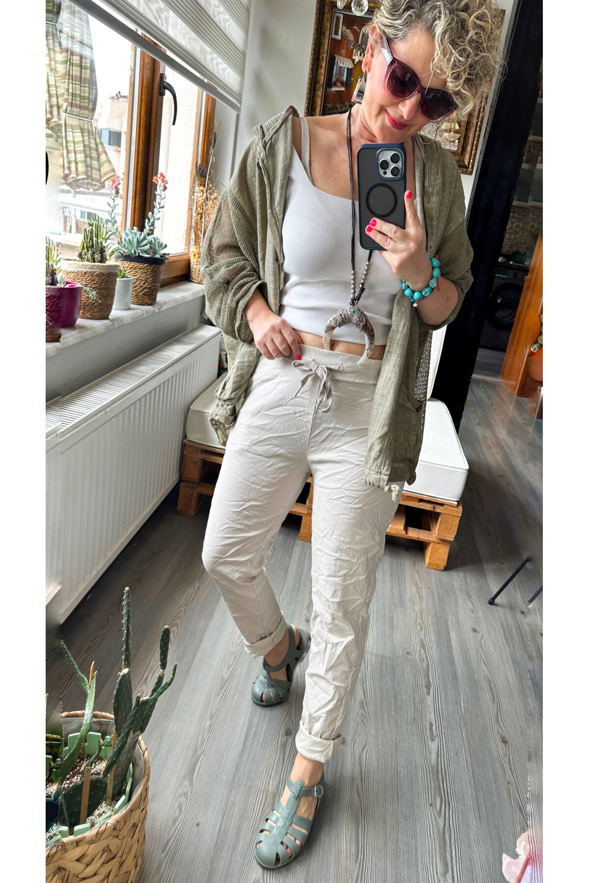 Nino İtalyan Sihirli Pantolon Bej