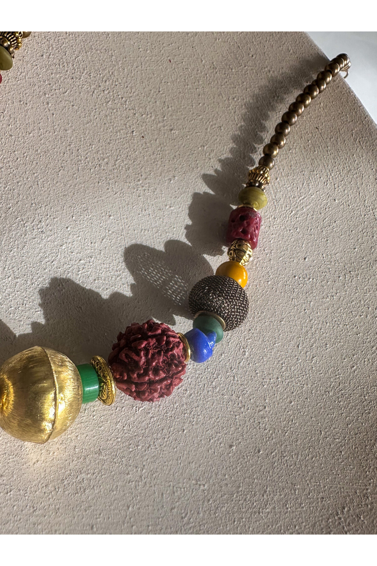 Polki Pirinç Çam Etnik  Kolye