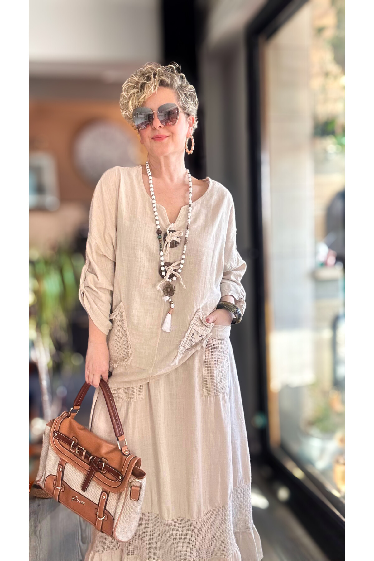 Pronto Vip Tasarım File Detay Etek Bluz Takım Taş