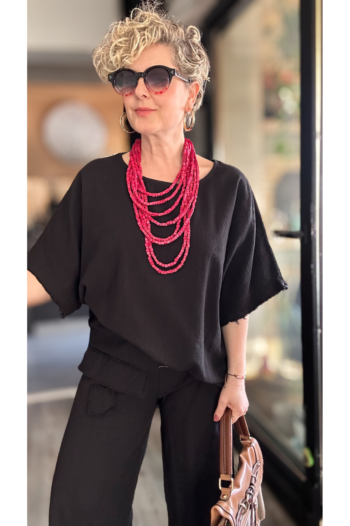 Tutto Tasarım Saçak Detay Salaş Takım Siyah