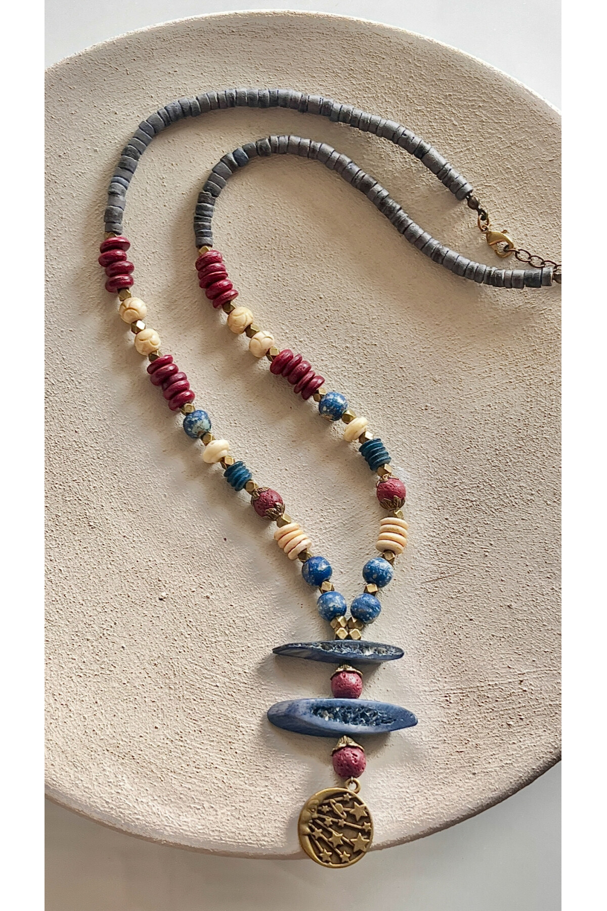 Kivo Doğal Taş Etnik Kolye