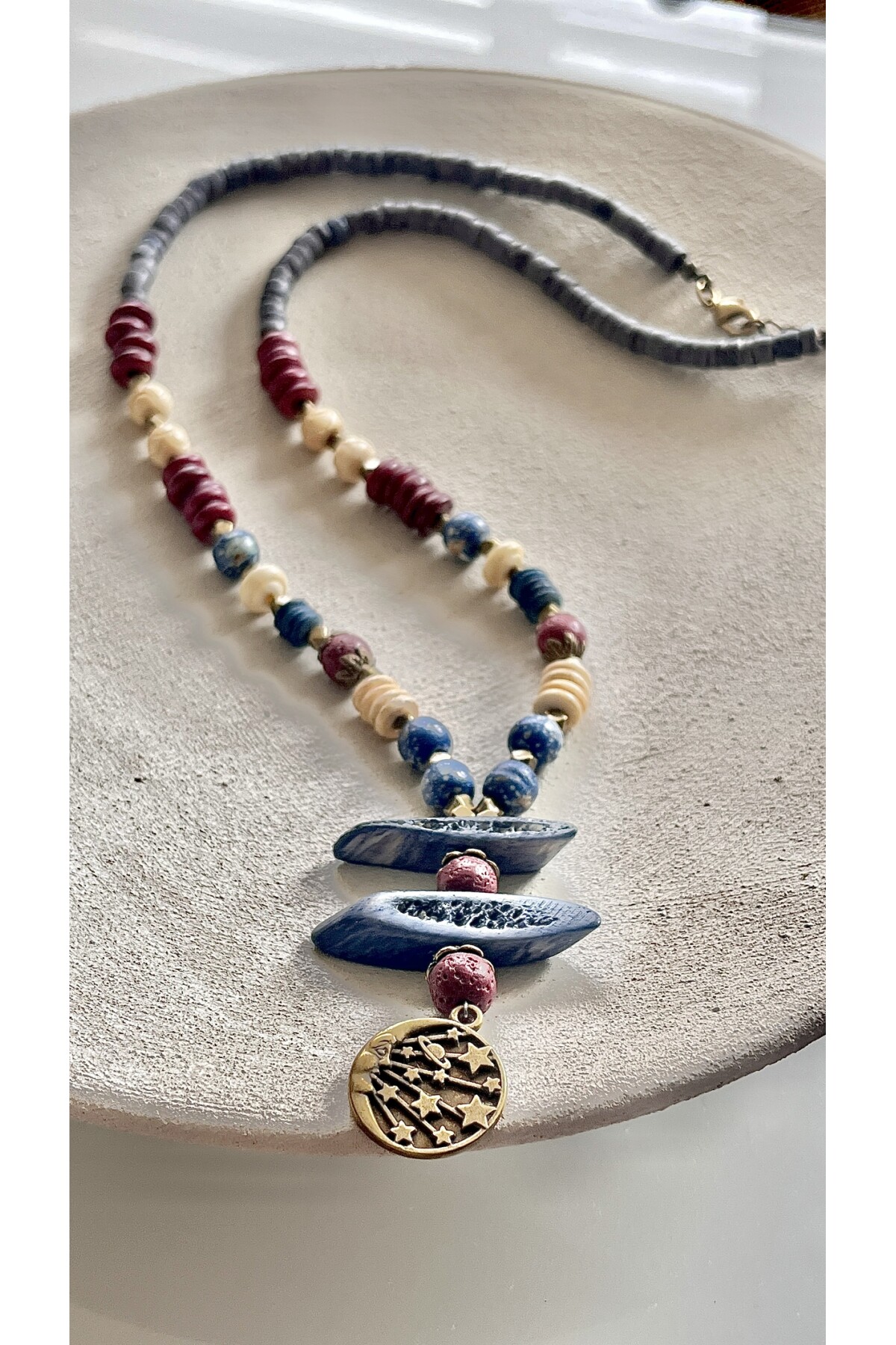 Kivo Doğal Taş Etnik Kolye