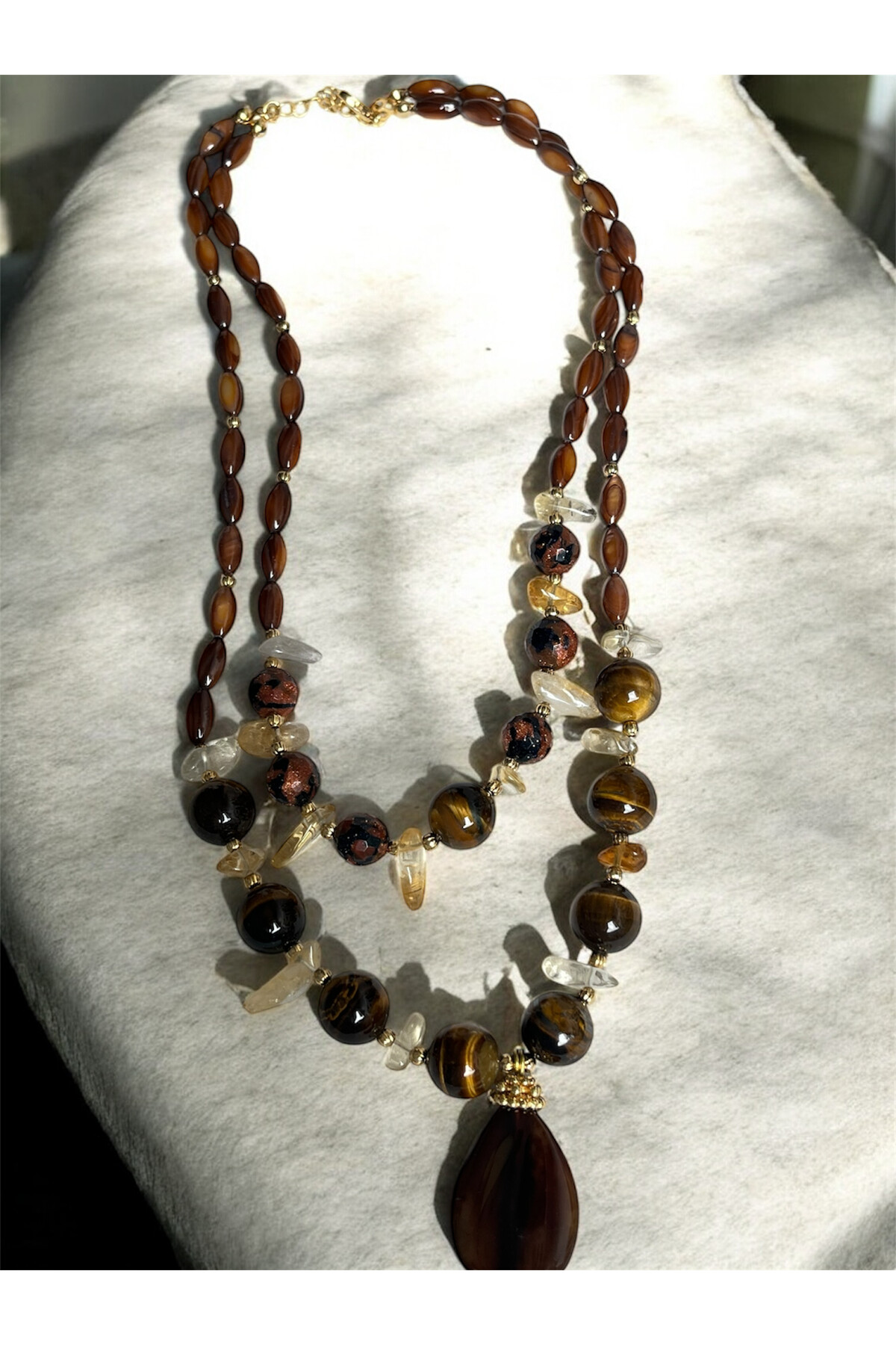 Locca VIP Doğal Taş Kolye