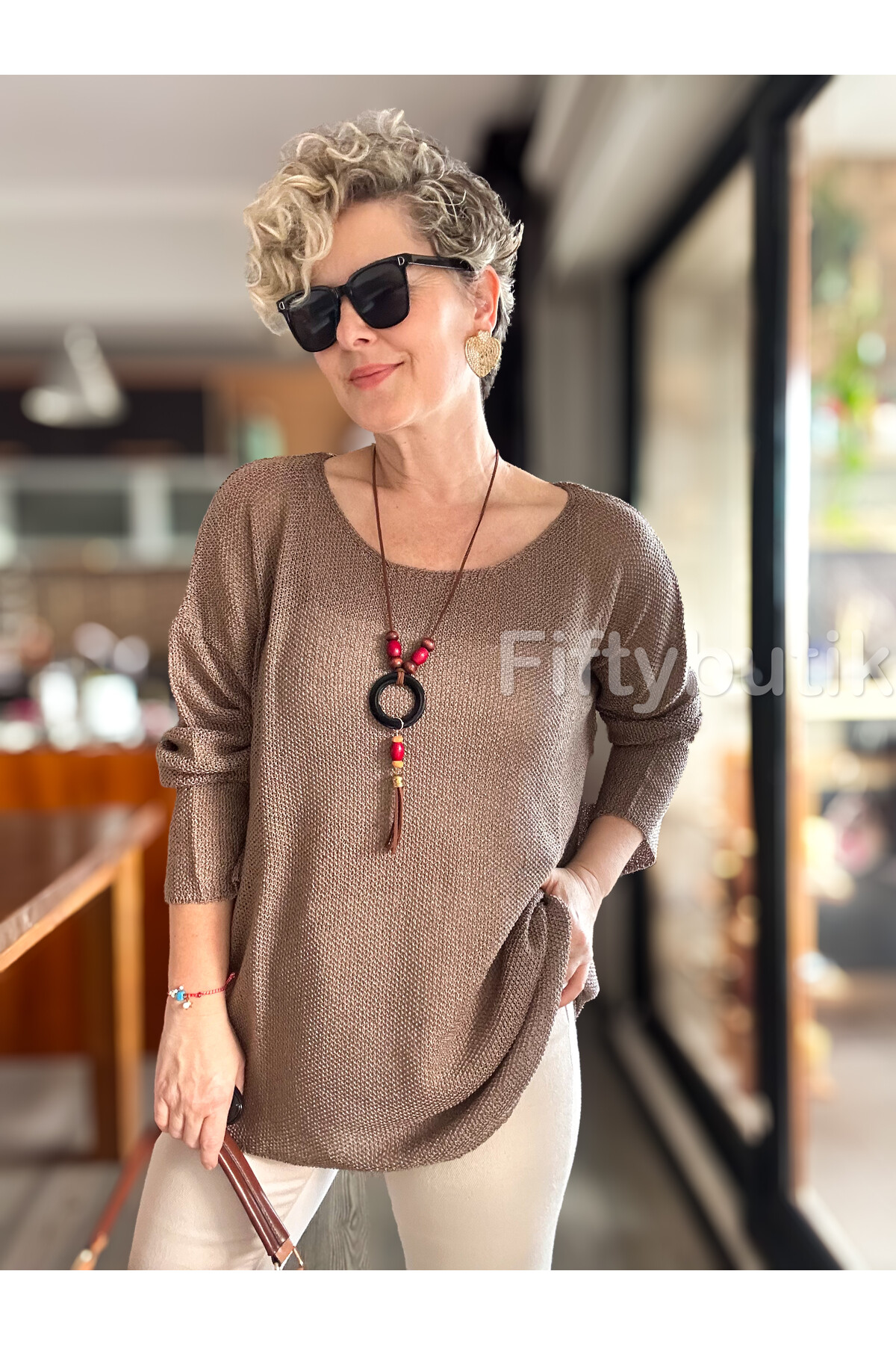 Meggis Kolyeli Tasarım Merserize Vizon