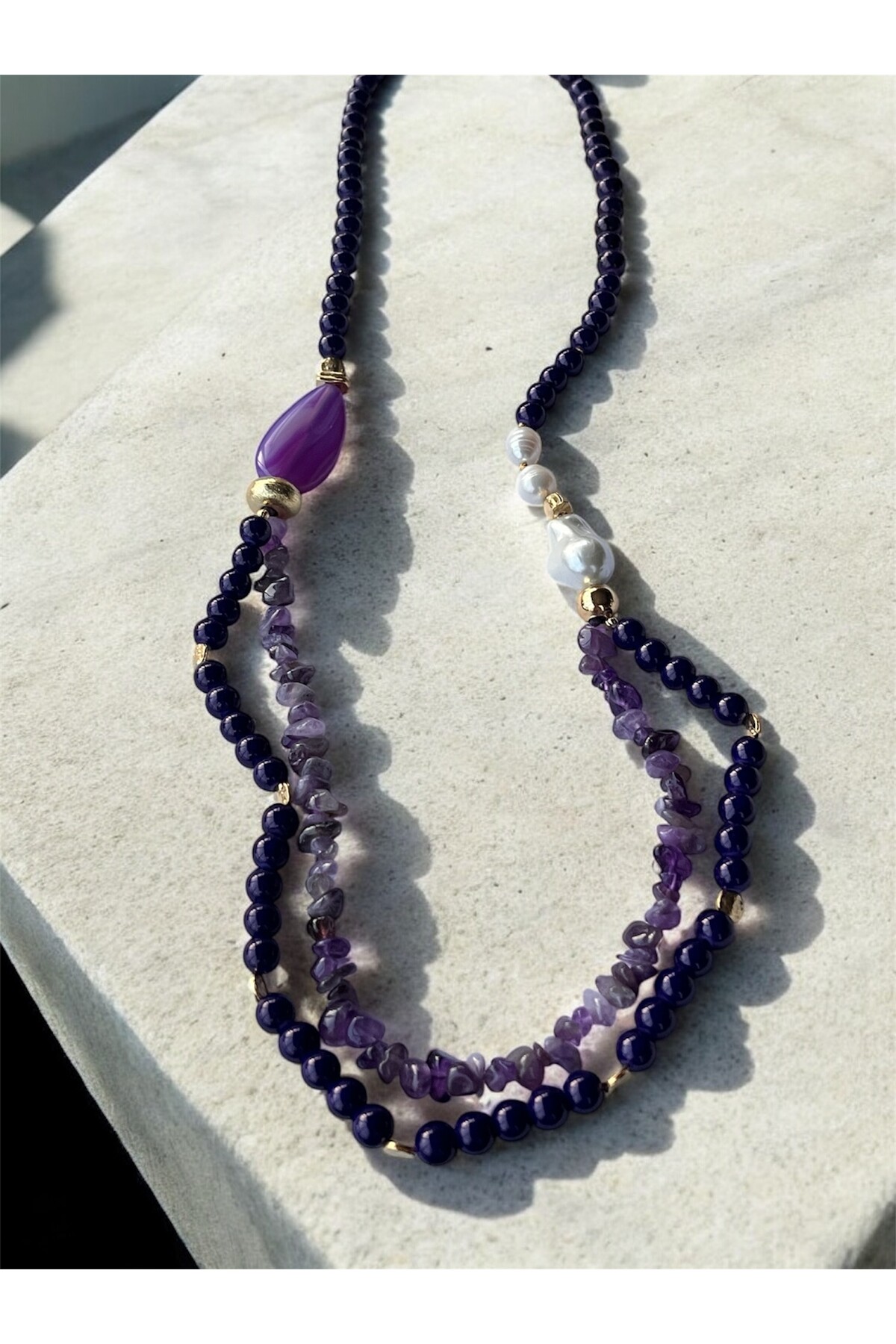 Nerra VIP Doğal Taş Kolye