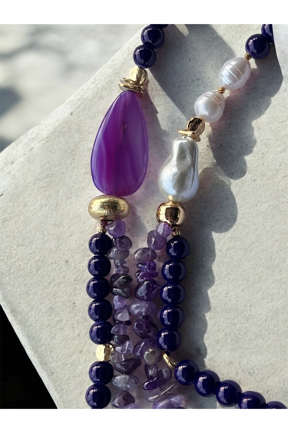 Nerra VIP Doğal Taş Kolye