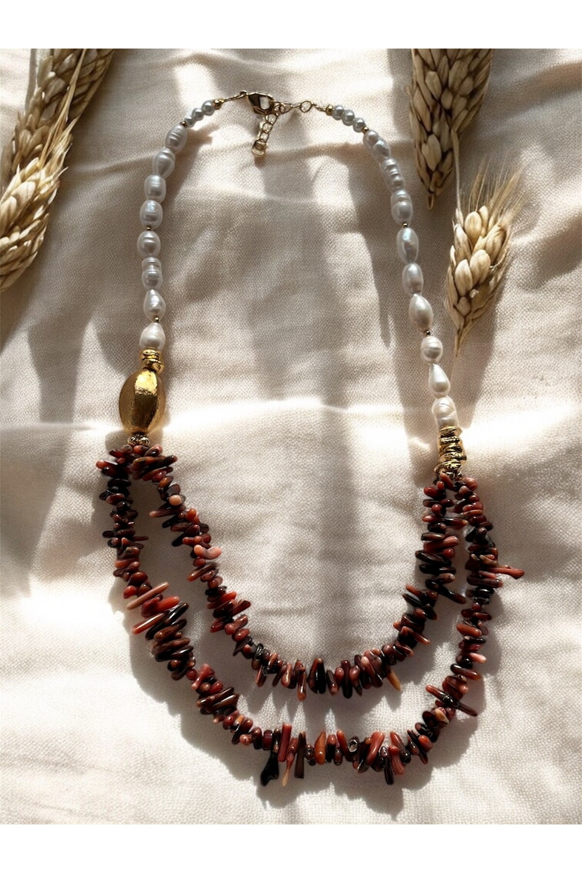 Noır VIP Doğal Taş Kolye