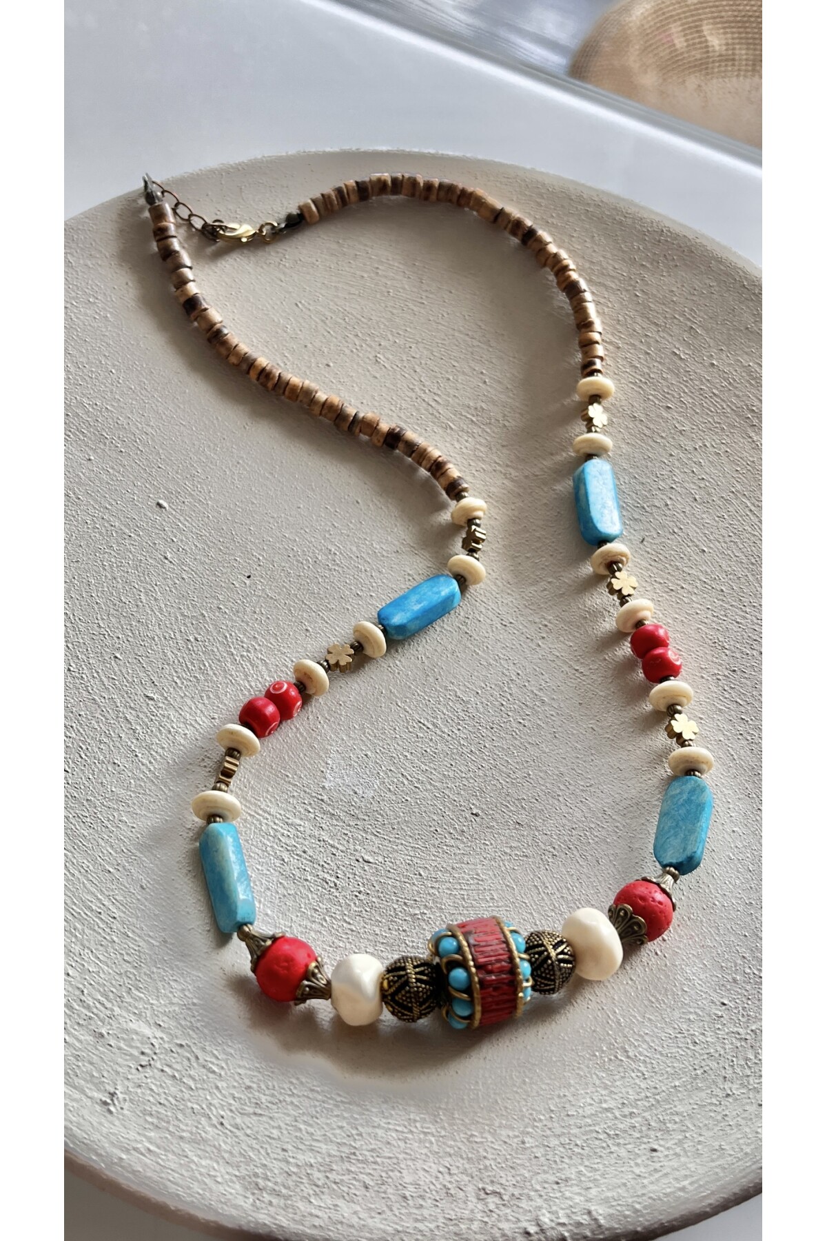 Sano Doğal Taş Etnik Kolye