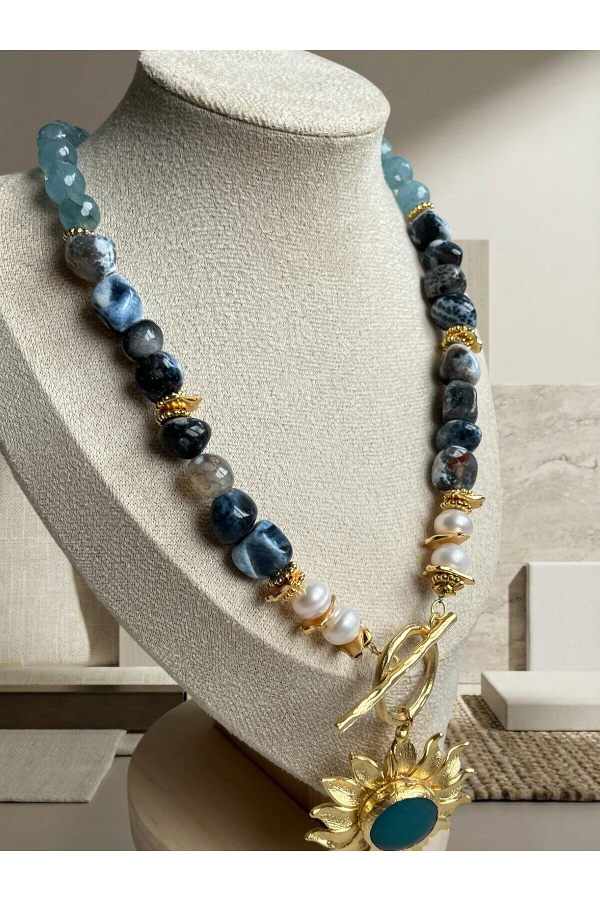 Moon VIP Doğal Taş Kolye