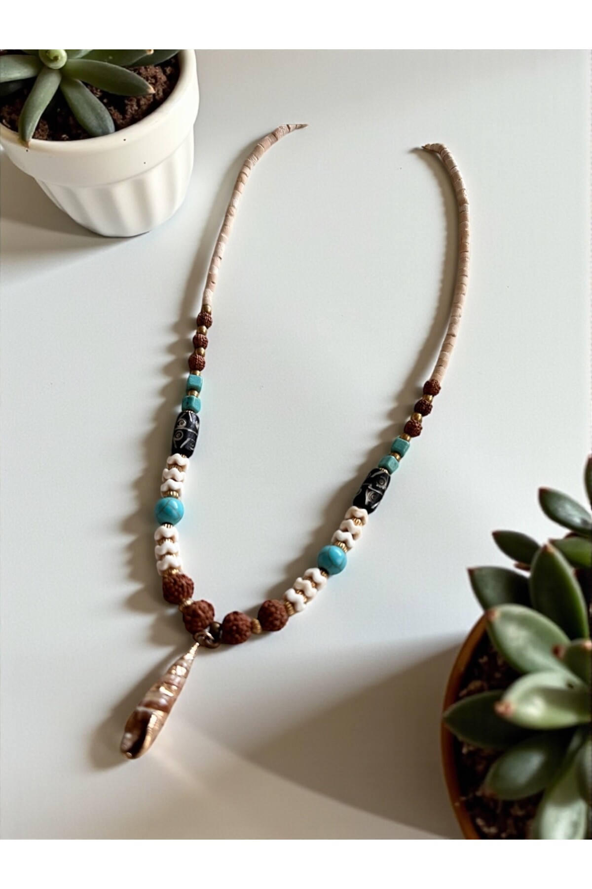 Trink Doğal Taş Etnik Kolye