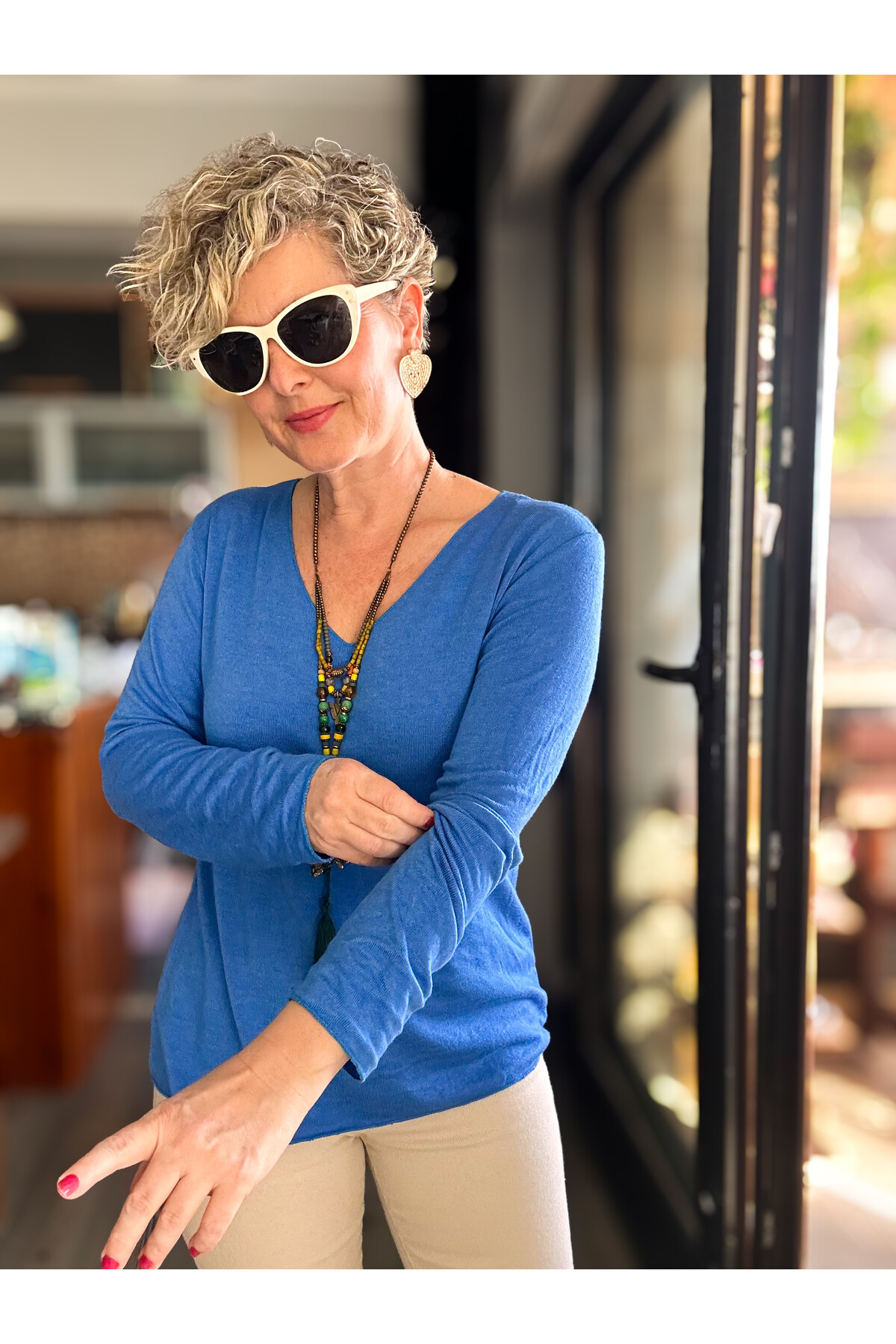 Zanna İtalyan V Yaka Triko Sax