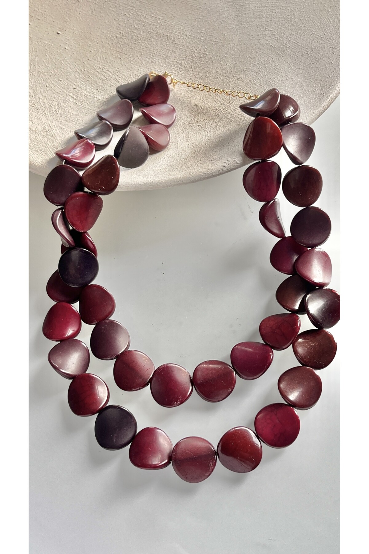 Zivro Bordo Detay Kolye