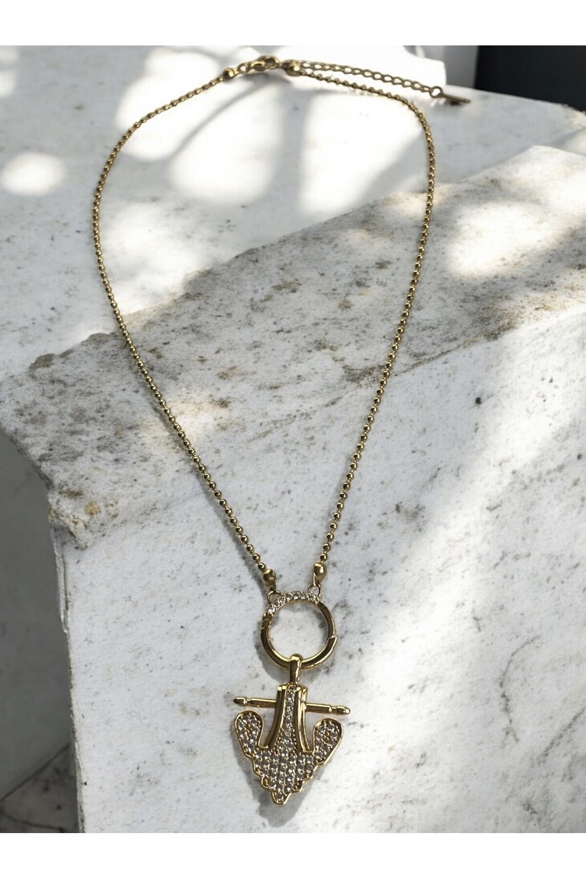 Zuper Çelik Trend Detay Kolye