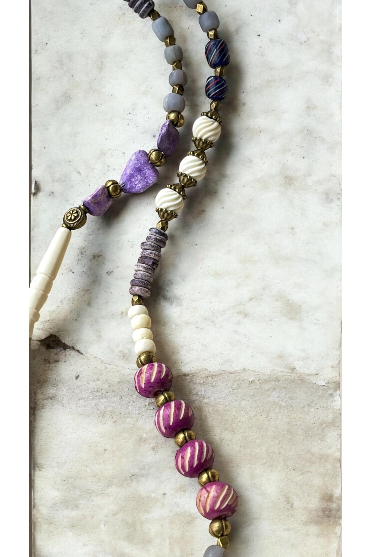 Gemz Doğal Taş Etnik Kolye