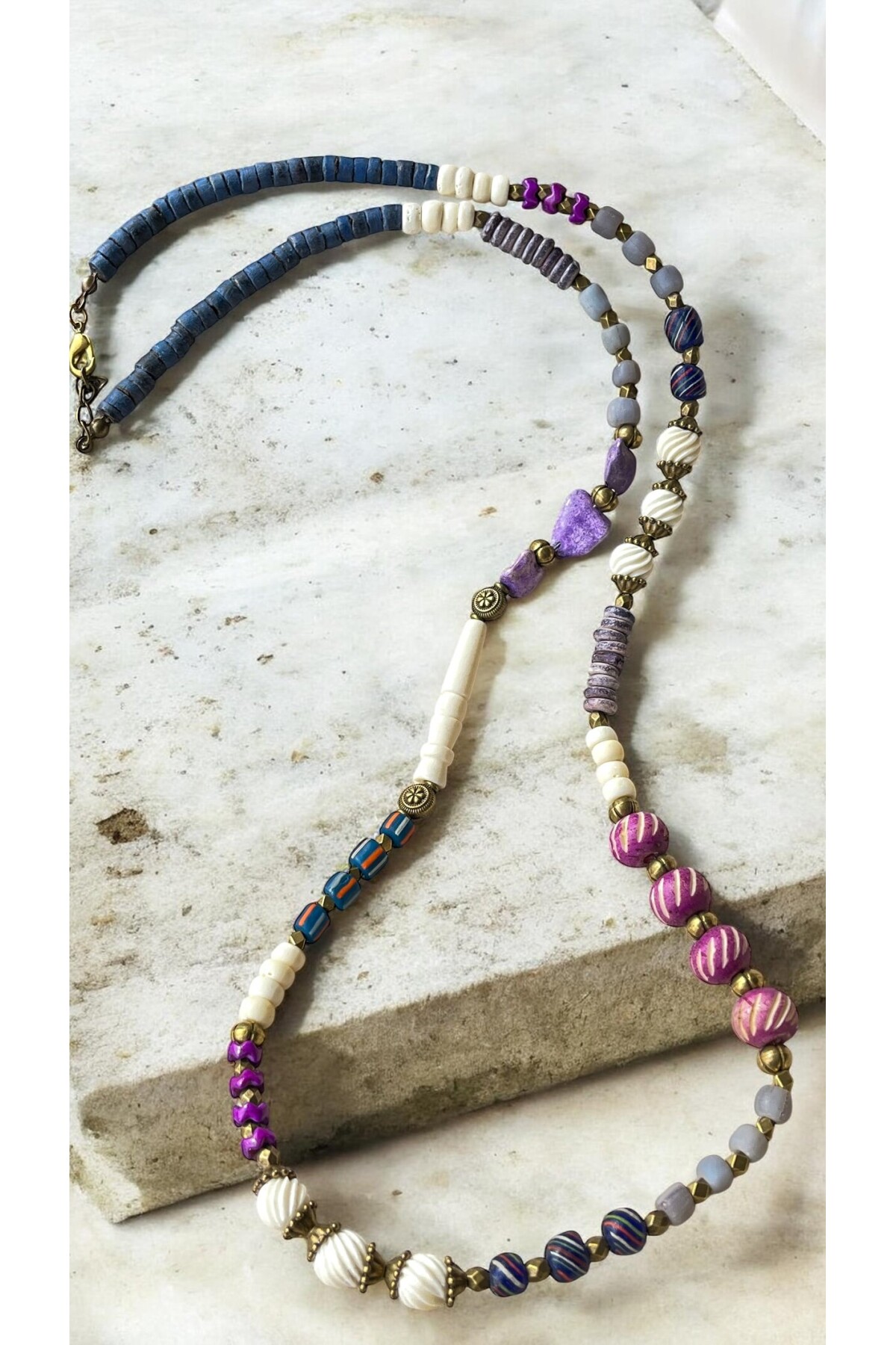 Gemz Doğal Taş Etnik Kolye