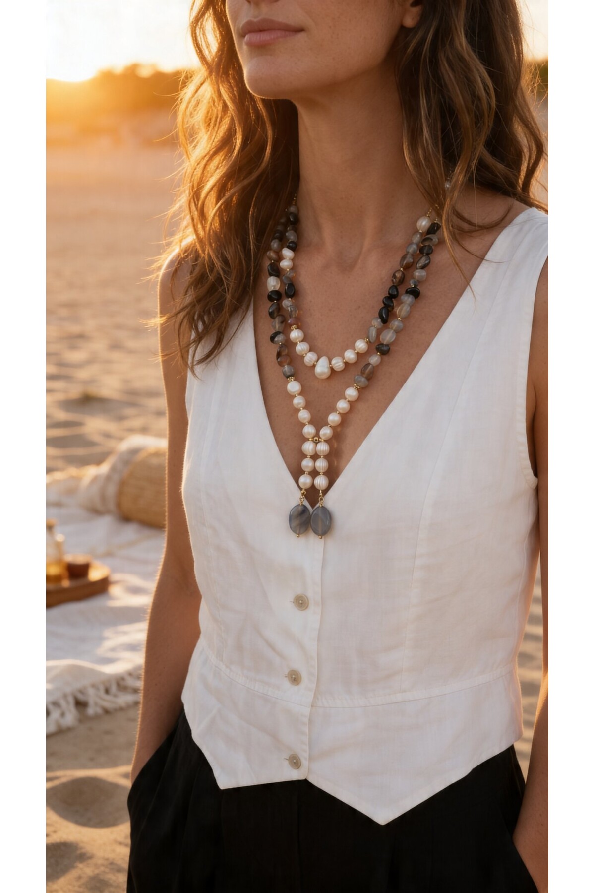 Lunarıa VIP Doğal Taş Kolye