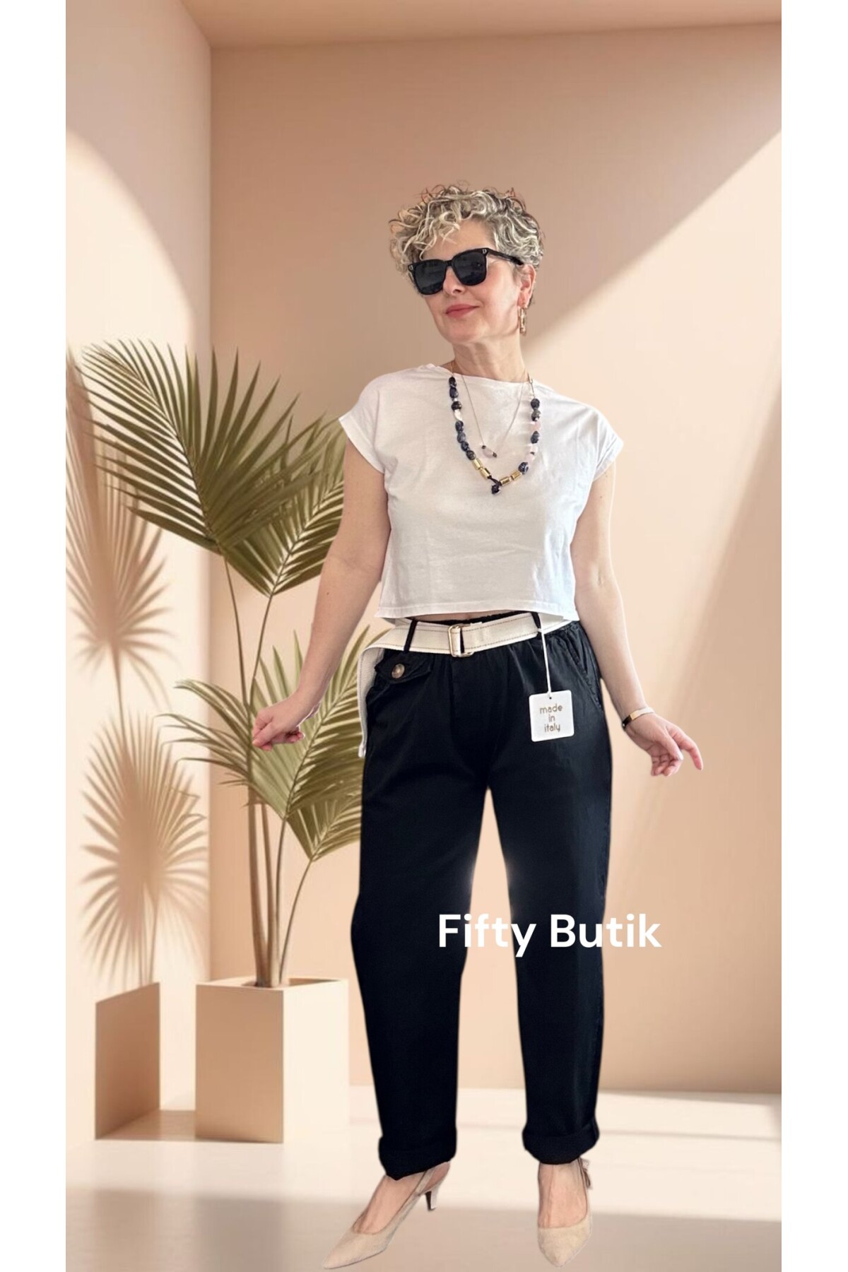 Premium Junne  Vip Tencel Kapak Cep Pantolon Siyah