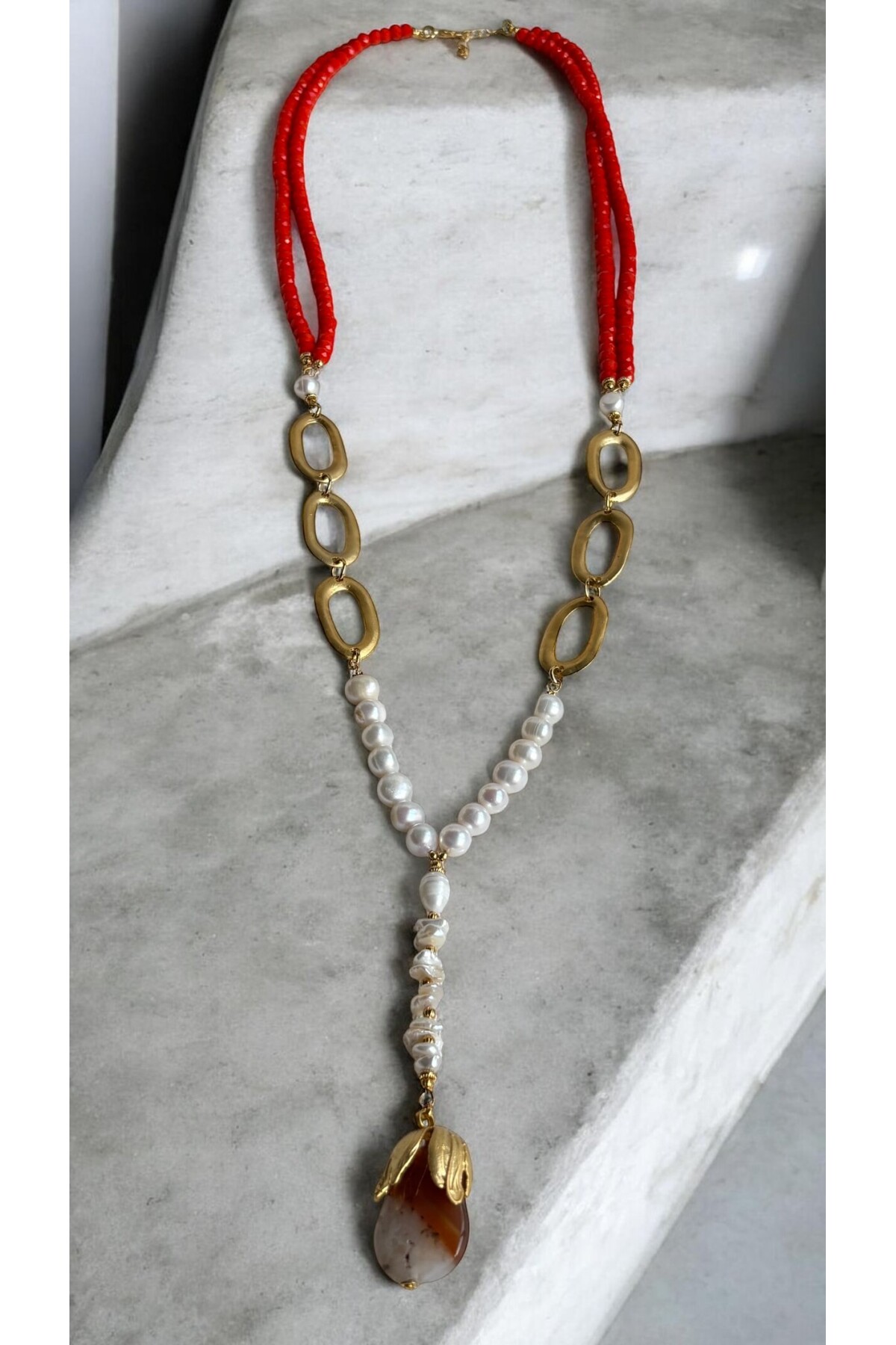 Rocky VIP Doğal Taş Kolye