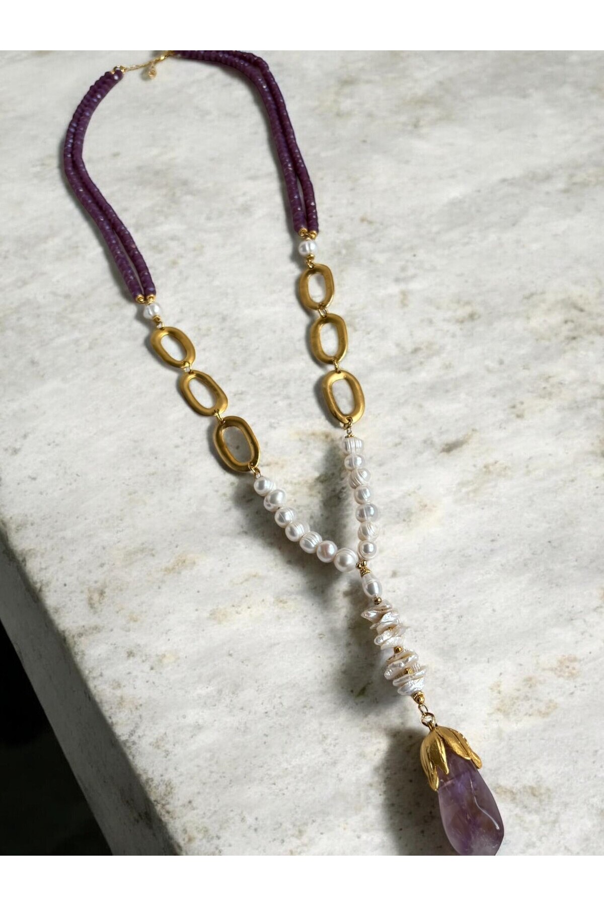 Rocky VIP Doğal Taş Kolye