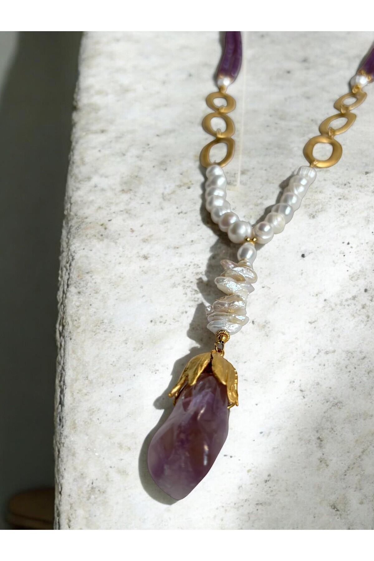 Rocky VIP Doğal Taş Kolye