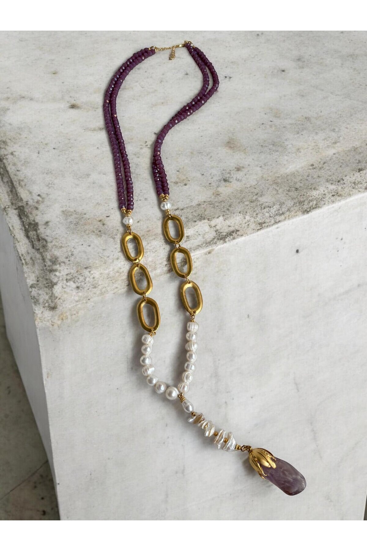 Rocky VIP Doğal Taş Kolye