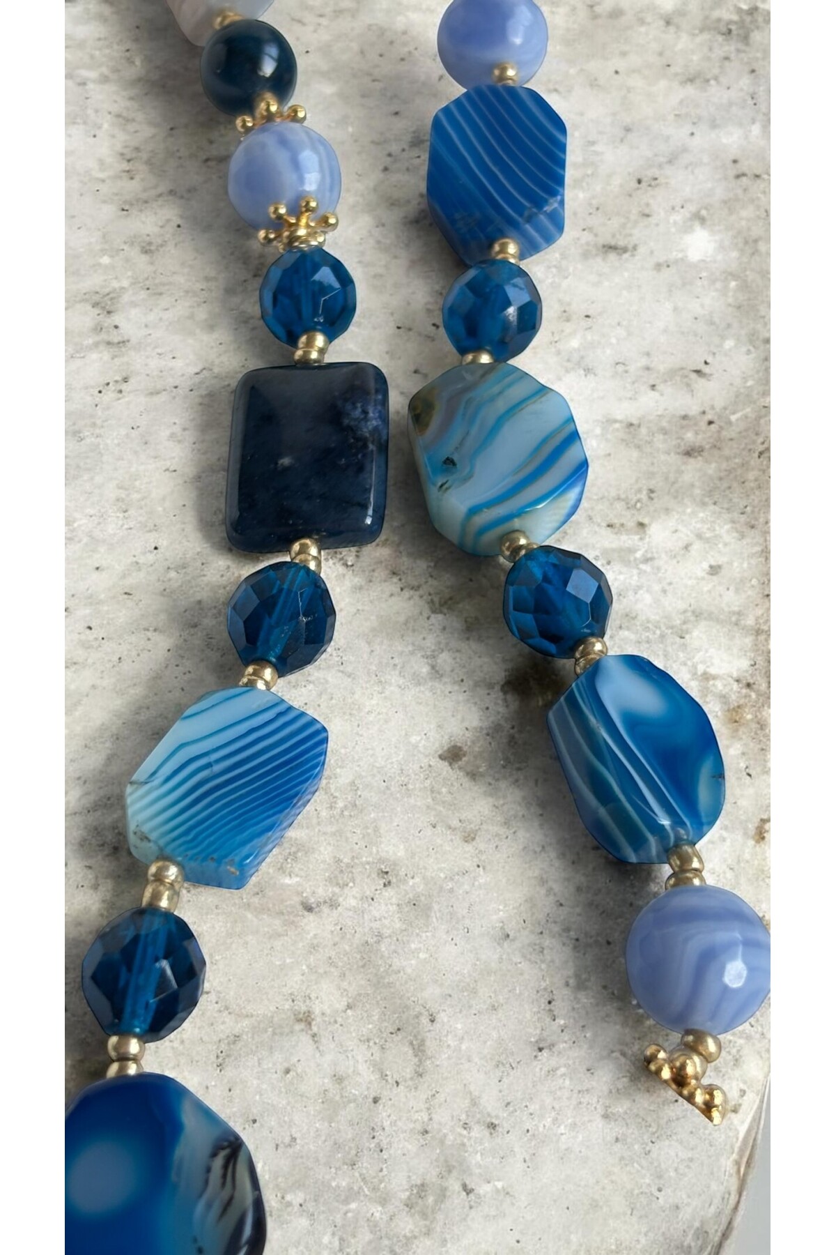 Aslena VIP Doğal Taş Kolye