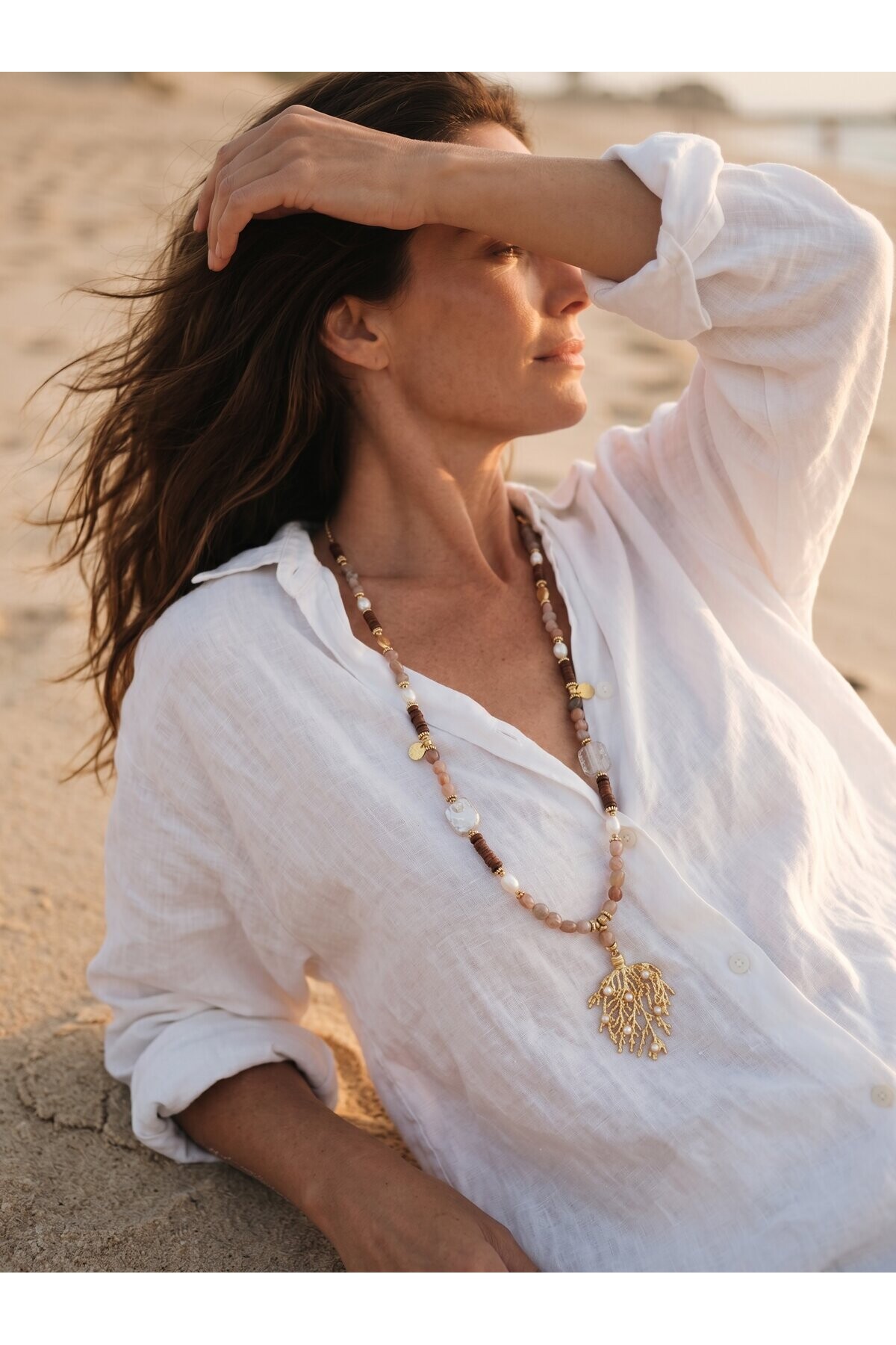 Three VIP Doğal Taş Kolye1