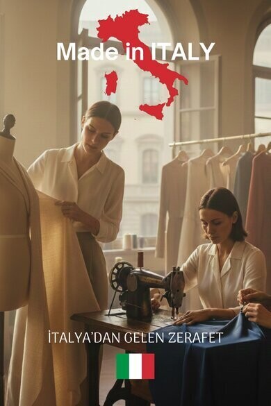 Vello İtalyan Pul Detaylı Gömlek  Elbise Kap Lacivert