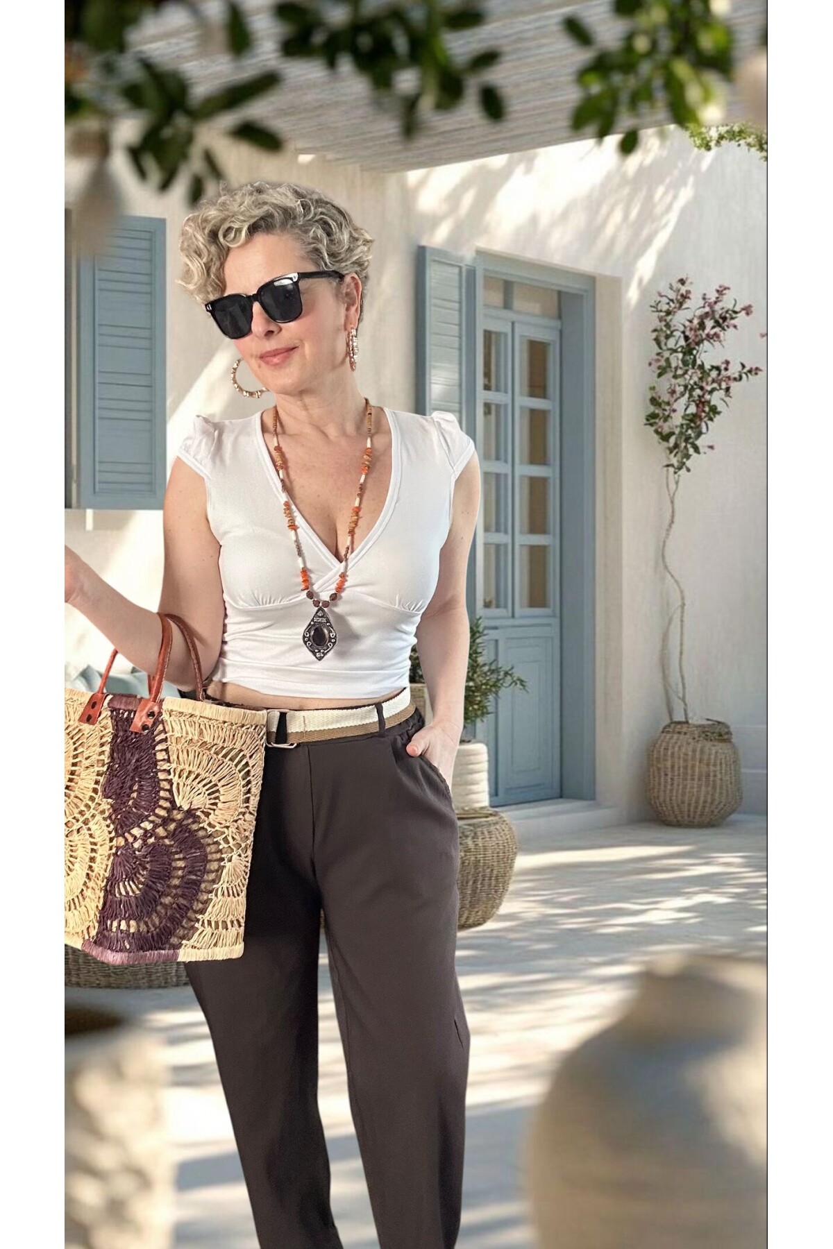 Vicco İtalyan Balon Kemerli Pantolon Kahve