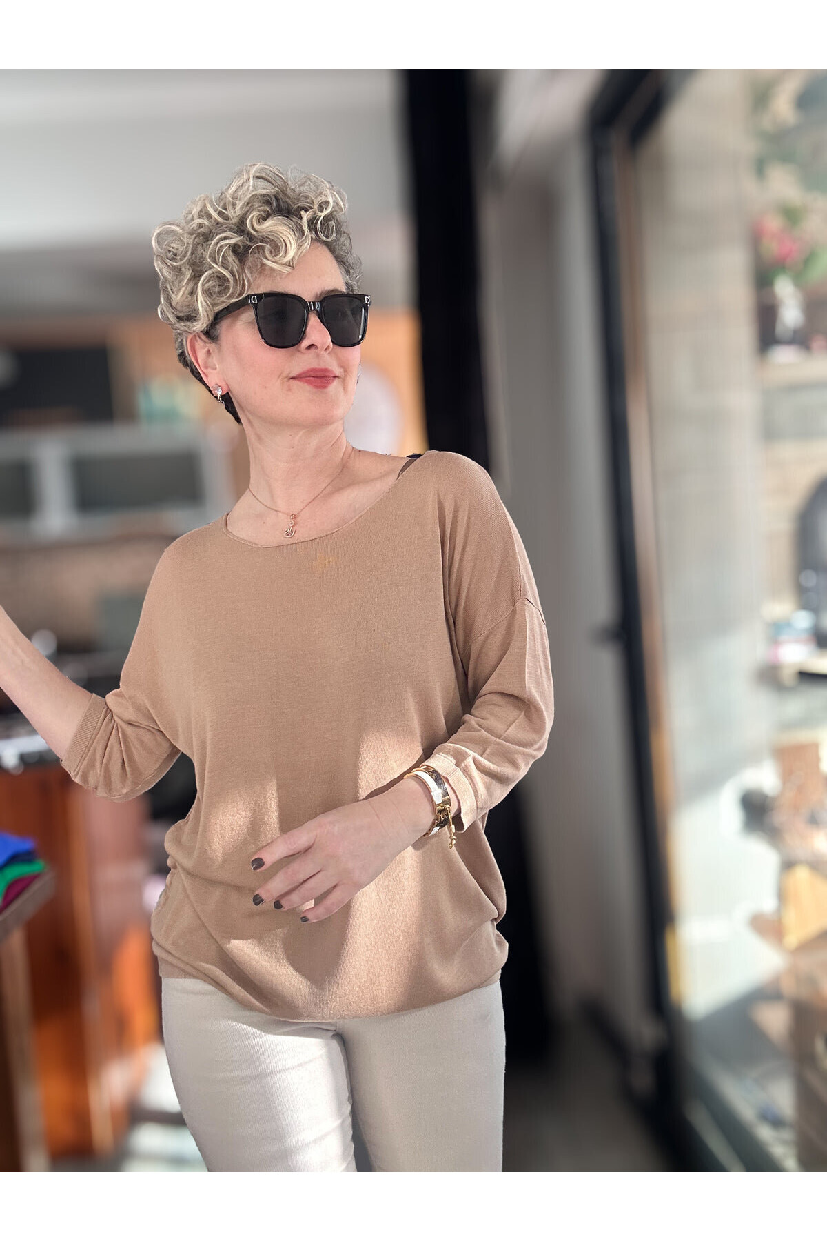Cuppa Yuvarlak Yaka Mevsimlik Vizon Basic Triko