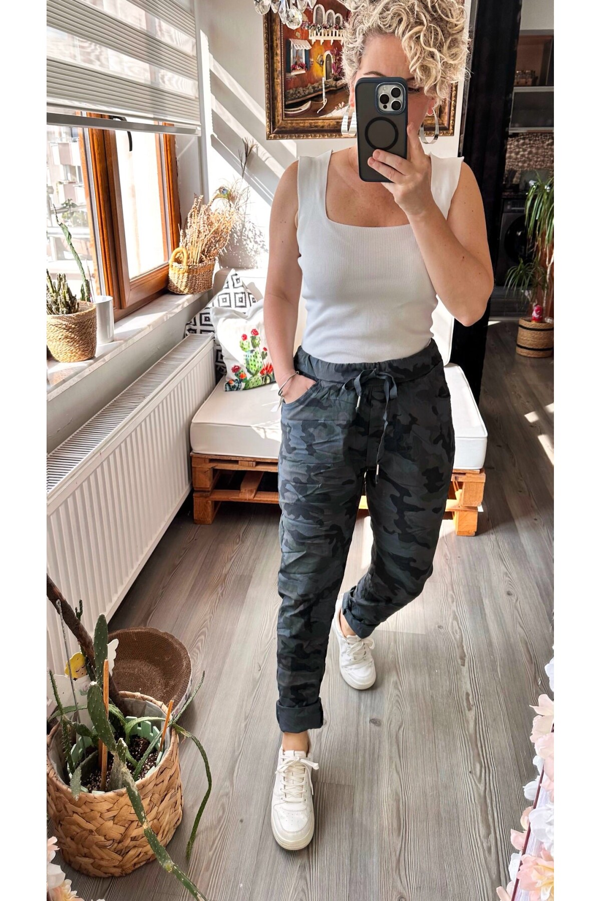 Lazza İtalyan Sihirli Kamuflaj Pantolon Gri
