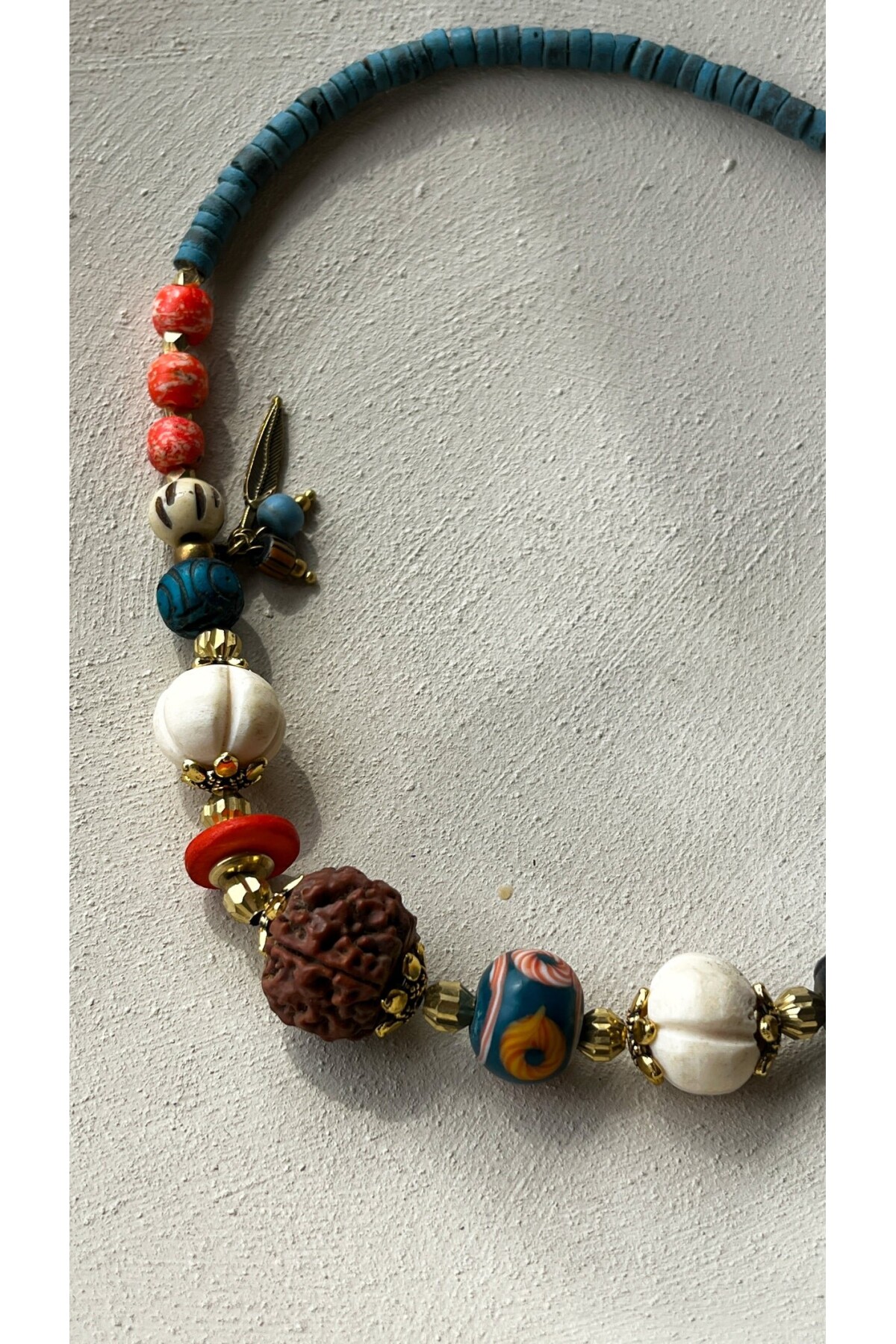Purse Doğal Taş Etnik Kolye