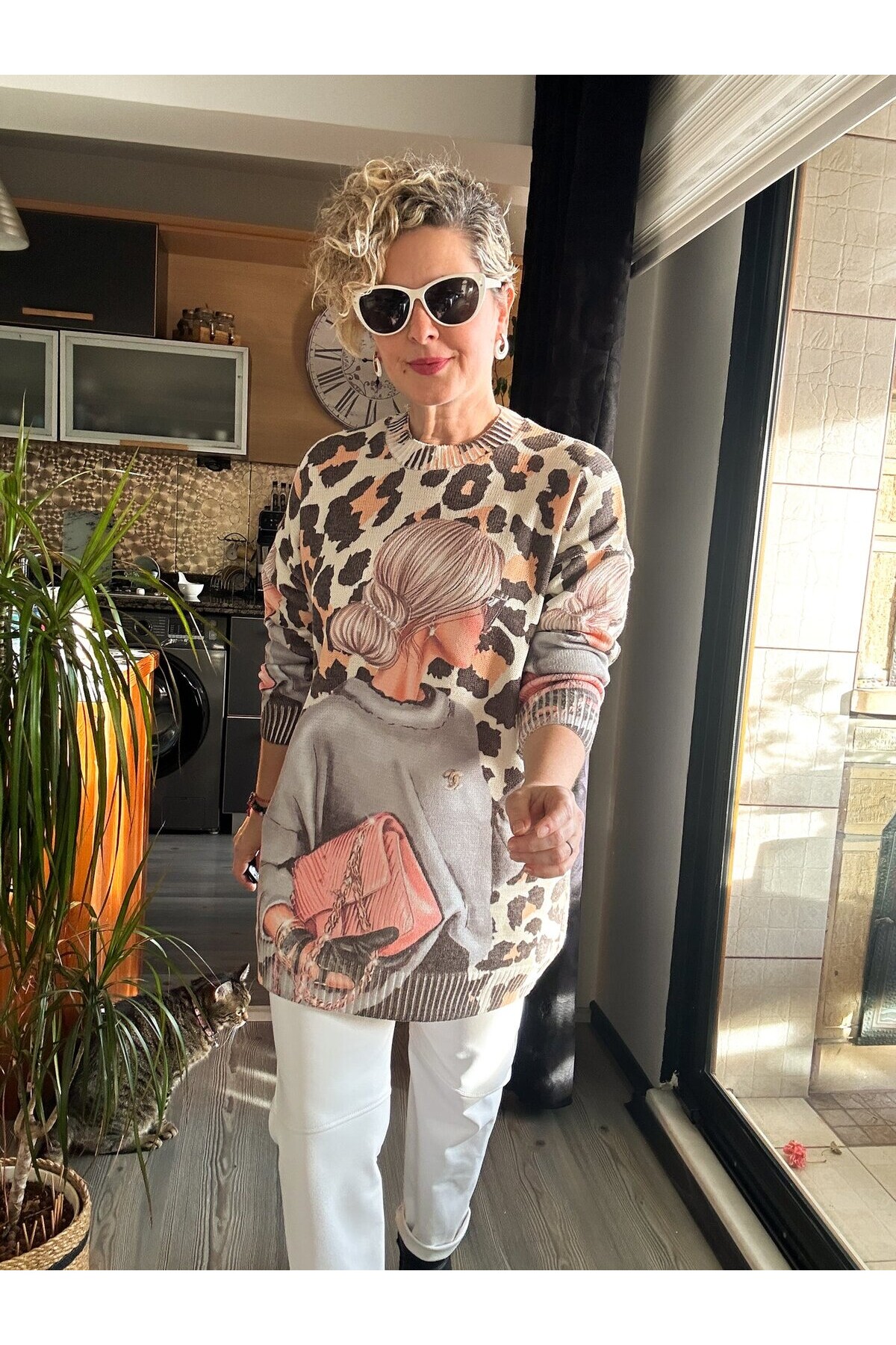 Pyn Chanel Desen Model Tunik Triko