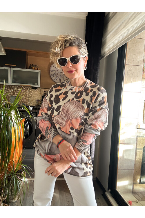 Pyn Chanel Desen Model Tunik Triko