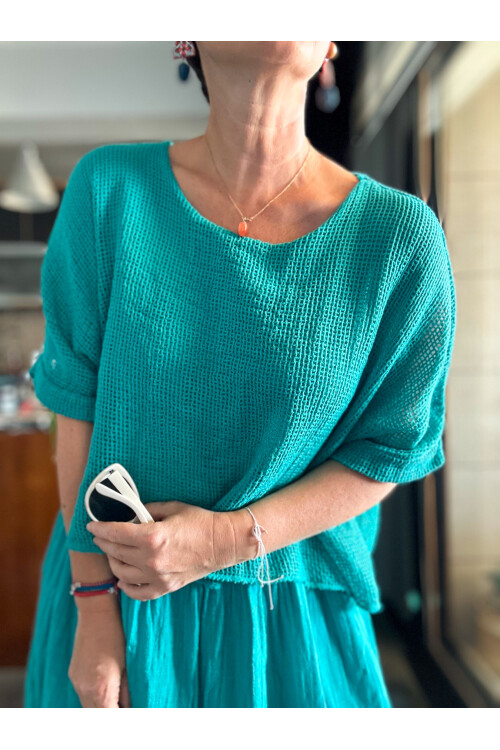 Abitare İtalyan Fisto File Detay Vip Elbise Mint