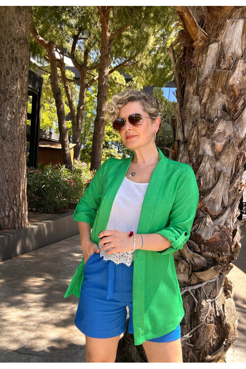 Cassido Kol Detay Zara Model Ceket Yeşil