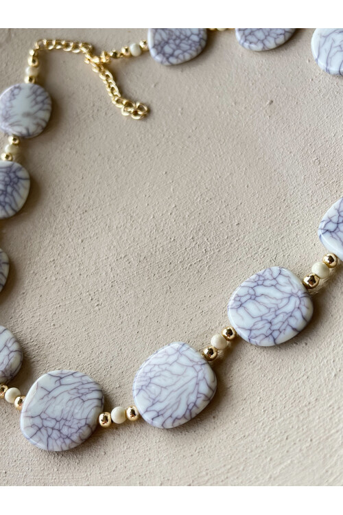 Mermer Gold Tasarım Kolye