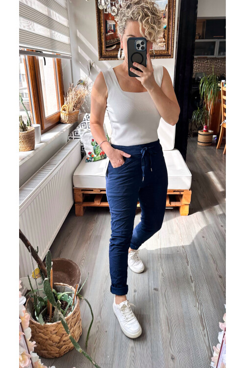 Nino İtalyan Sihirli Pantolon  Lacivert