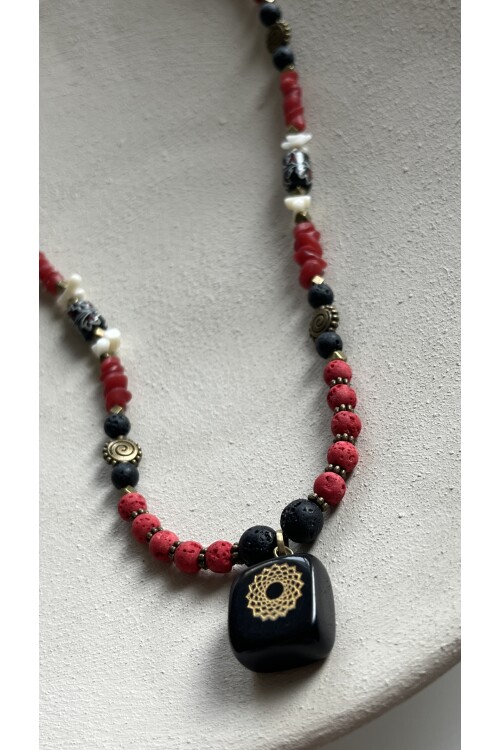 Hang Doğal Etnik Taş Kolye