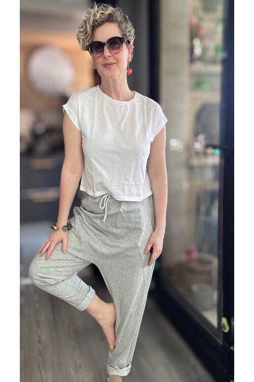 Jazy Tasarım Şalvar Pantolon Gri